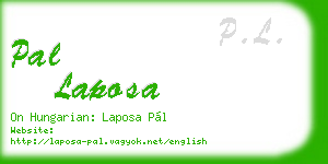 pal laposa business card